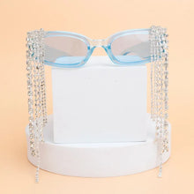 Load image into Gallery viewer, Sunglasses with Rhinestone Fringes

