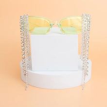 Load image into Gallery viewer, Sunglasses with Rhinestone Fringes
