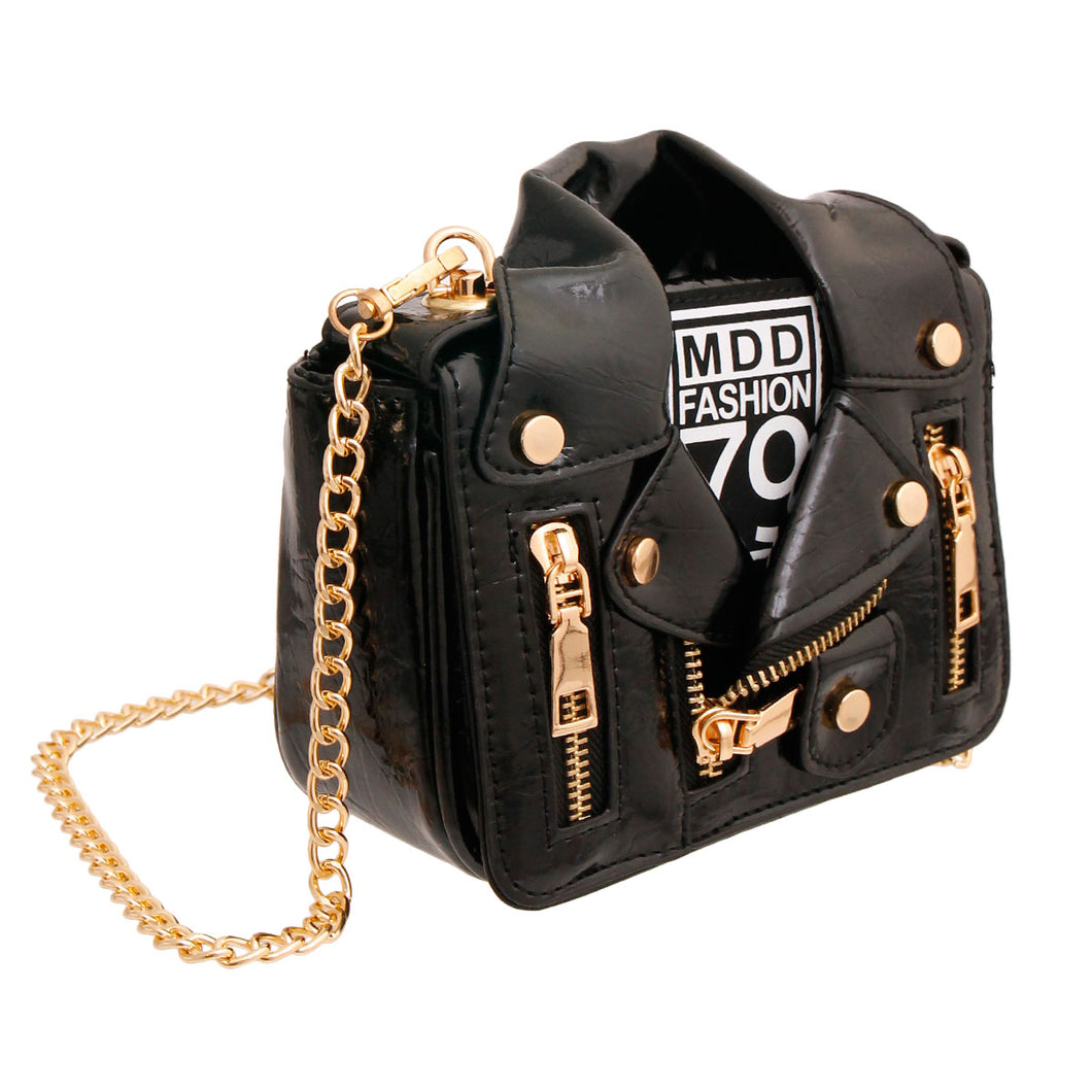 Moto Jacket Crossbody Bag